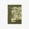 Burberry Wide Ekd Wool Scarf In Pea