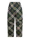 BURBERRY WIDE-LEG CHECK TROUSERS