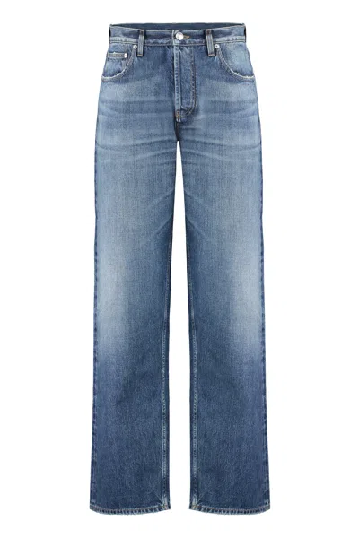 Burberry Wide-leg Jeans In Blue
