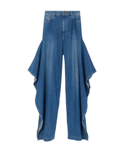 BURBERRY WIDE-LEG JEANS