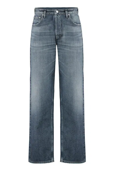 Burberry Wide-leg Jeans In Blue