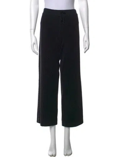 Pre-owned Burberry Wide Leg Pants In Black
