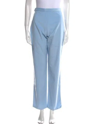 Pre-owned Burberry Wide Leg Pants In Blue