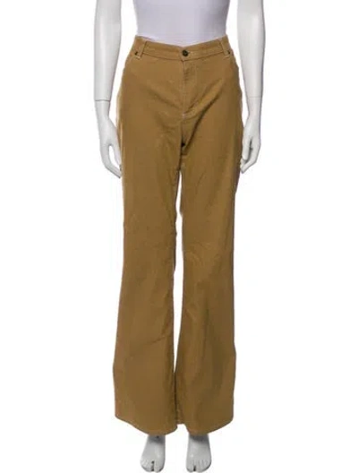 Pre-owned Burberry Wide Leg Pants In Brown