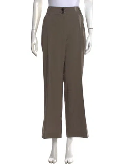 Pre-owned Burberry Wide Leg Pants In Brown