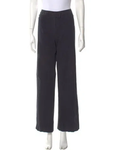 Pre-owned Burberry Wide Leg Pants In Gray