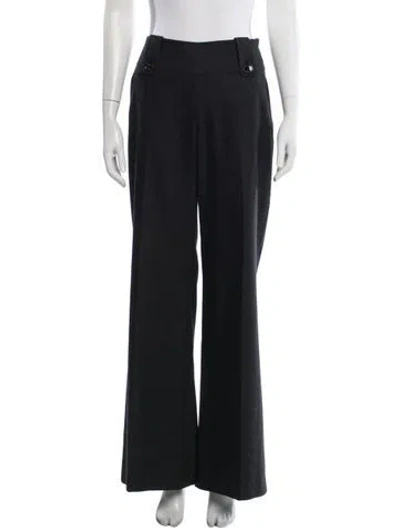 Pre-owned Burberry Wide Leg Pants In Gray