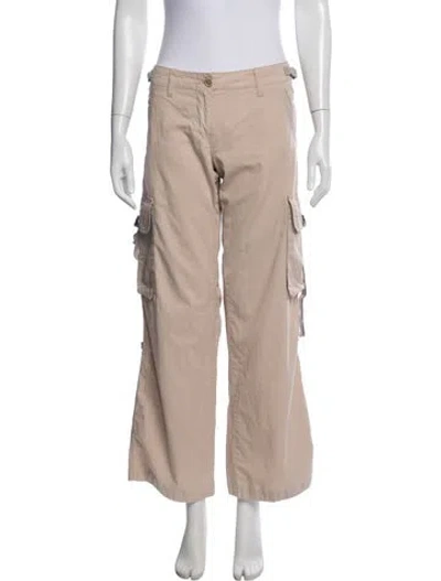 Pre-owned Burberry Wide Leg Pants In Neutral