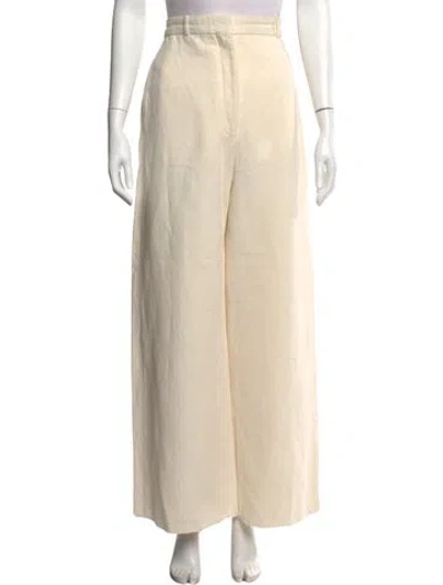 Pre-owned Burberry Wide Leg Pants In Neutrals