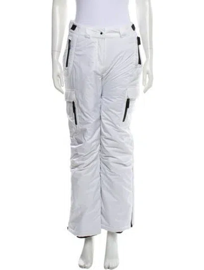 Pre-owned Burberry Wide Leg Pants In White