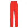 Burberry Wide-leg Tailored Tb Trousers In Red