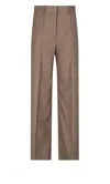 Burberry Wide Leg Trousers In Beige