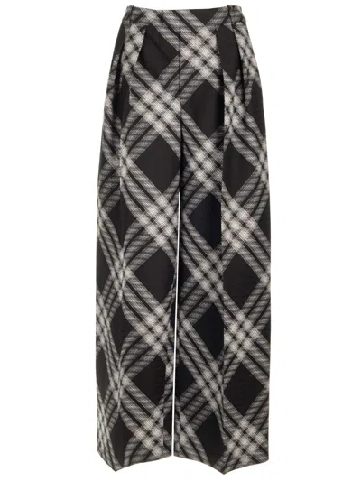 BURBERRY BURBERRY WIDE LEG TROUSERS