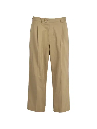 Pre-owned Burberry Wide-leg Trousers In Neutral