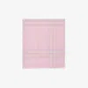 Burberry Wide Wool Scarf With Check Pattern In Pink