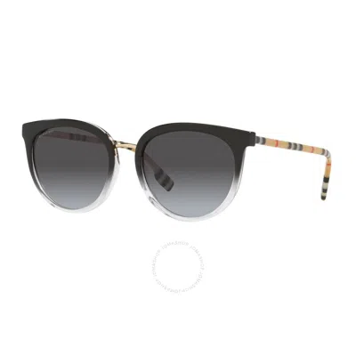 Burberry Willow Grey Gradient Round Ladies Sunglasses Be4316f 39188g 57 In Multi