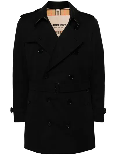 Burberry Wimbledon Belted Trench Coat In Black