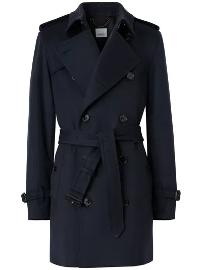 Burberry Black Chelsea Heritage Mid-length Trench Coat