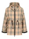 Burberry Women Windproof Jacket Bacton In Beige