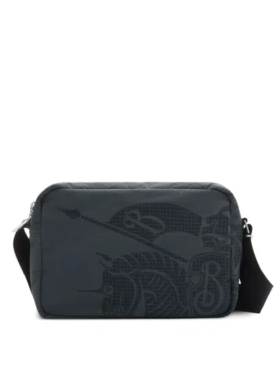 Burberry Windbreaker Messenger Bag In Grey