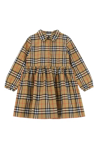 Burberry 'winifred Check' Dress In Brown