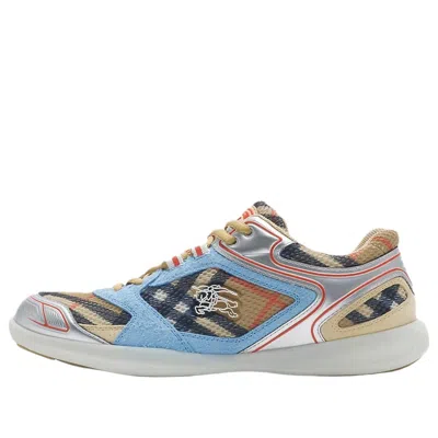 BURBERRY (WMNS) Burberry 25 Check Matrix Sport Sneakers 'Blue'