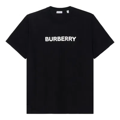 Burberry (wmns)  25 Cotton Logo T-shirt 'black' In Purple