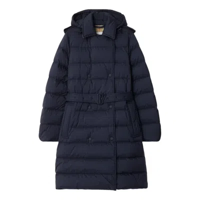 Burberry (wmns)  25 Mid-length Nylon Hooded Puffer Coat 'navy Blue'