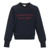 Burberry (wmns)  Logo Embroidered Hoodie Deep Blue