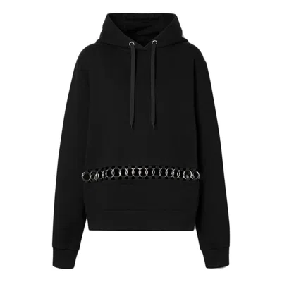 Burberry (wmns)  Metallic Adornment Hoodie Black
