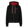 Burberry (wmns)  Minimalistic Logo Casual Hooded Zipper Hoodie Black