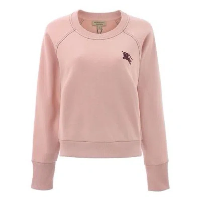 Burberry (wmns)  Round Neck Pullover Long Sleeves Hoodie Pink