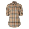 Burberry (wmns)  Vintage Check Stretch Cotton Twill Shirtprice Undefined 'beige' In Brown
