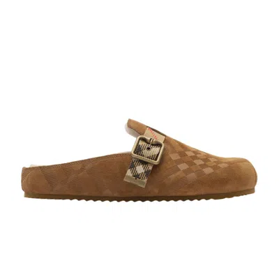 Pre-owned Burberry Wmns Urchin Shearling Mule 'jute Beige' | Tan | Women's Size 37