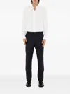 Burberry Wool Tailored Trousers In Blue