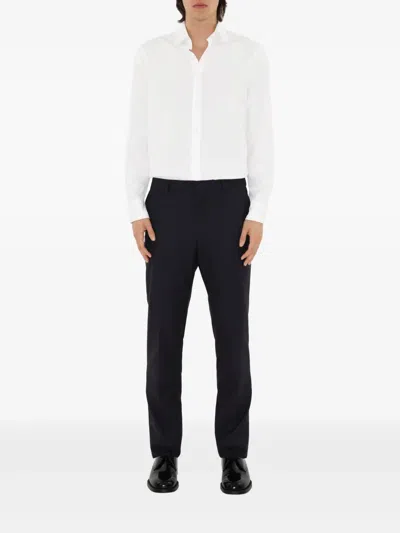BURBERRY WOL TROUSERS