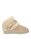 Burberry Woman Ankle Boots Beige Size 11 Shearling In Beige