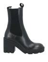 Burberry Stride 85 Leather Chelsea Heeled Boots In Black
