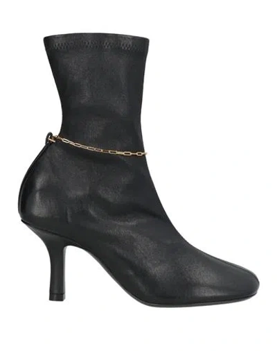 Burberry Woman Ankle Boots Black Size 8 Lambskin