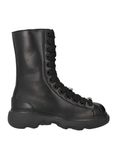 Burberry Woman Ankle Boots Black Size 8 Leather