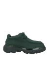 Burberry Woman Ankle Boots Dark Green Size 7 Leather In Green