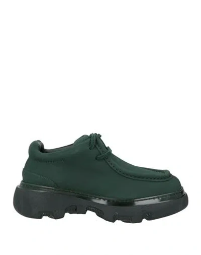 Burberry Woman Ankle Boots Dark Green Size 7 Leather