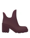 Burberry 70mm Round-toe Slip-on Boots In Purple