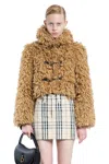 Burberry Beige Wool-blend Short Jacket Women In Beige