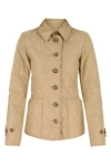 BURBERRY BURBERRY WOMAN BEIGE POLYESTER JACKET