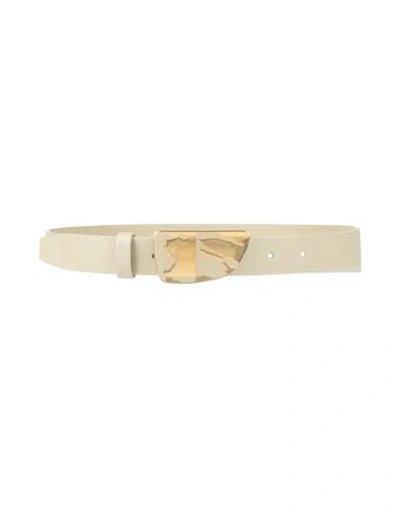 Burberry Woman Belt Beige Size L Leather In Brown