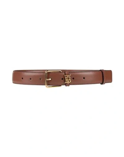 Burberry Woman Belt Brown Size L Calfskin