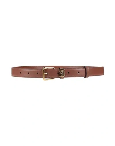 Burberry Woman Belt Brown Size L Calfskin