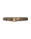 Burberry Woman Belt Chocolate Brown Size L Calfskin In Brown