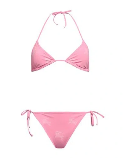 Burberry Woman Bikini Pink Size L Polyamide, Elastane